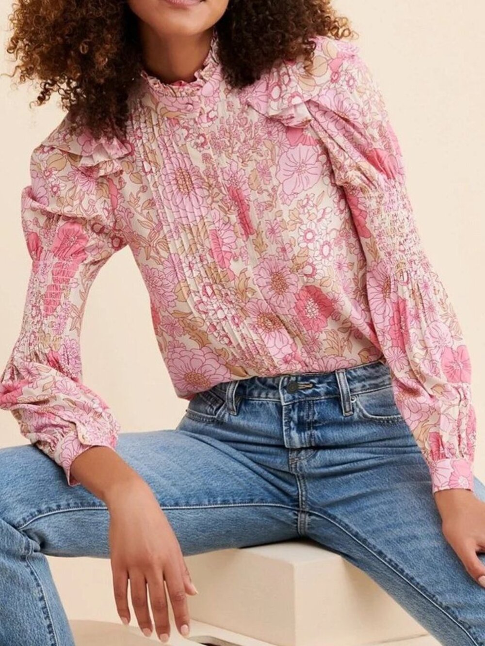 Selkie Tuxedo Blouse - Size S